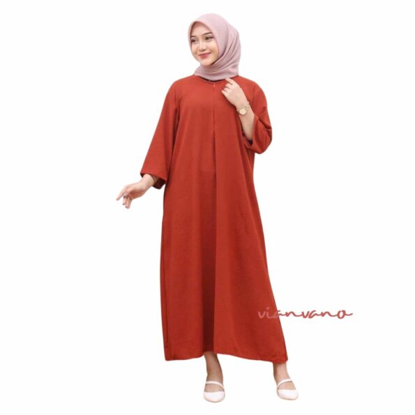 Daster Gamis Crinkle Airflow Warna Bata