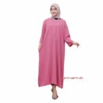 Daster Gamis Crinkle Airflow Hitam